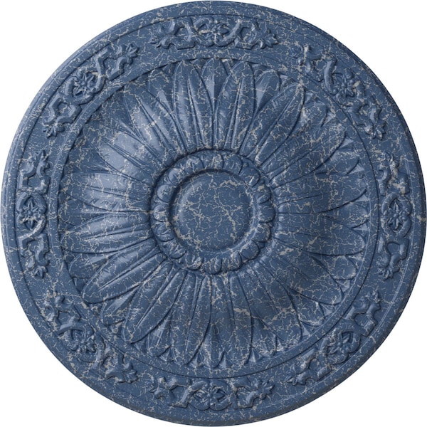 Ekena Millwork Lunel Ceiling Medallion (Fits Canopies up to 3 3/4"), 20 1/4"OD x 1 1/2"P, Americana Crackle CM20LUAMC - main